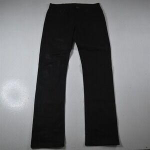 NEW Nudie 32x32 Thin‎ Finn Slim Black Coated Mens Jeans